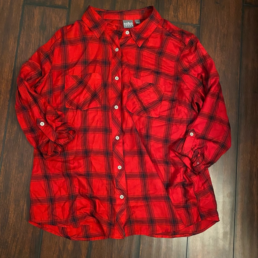 Red flannel/plaid shirt